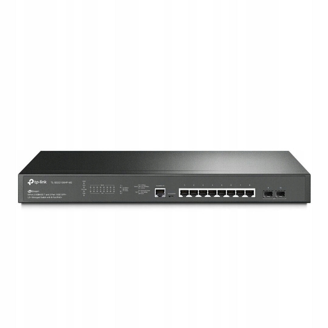 Switch TP-Link TL-SG3210XHP-M2 8x RJ45 2.5Gb/s PoE+, 2x SFP+, Rack, L2+