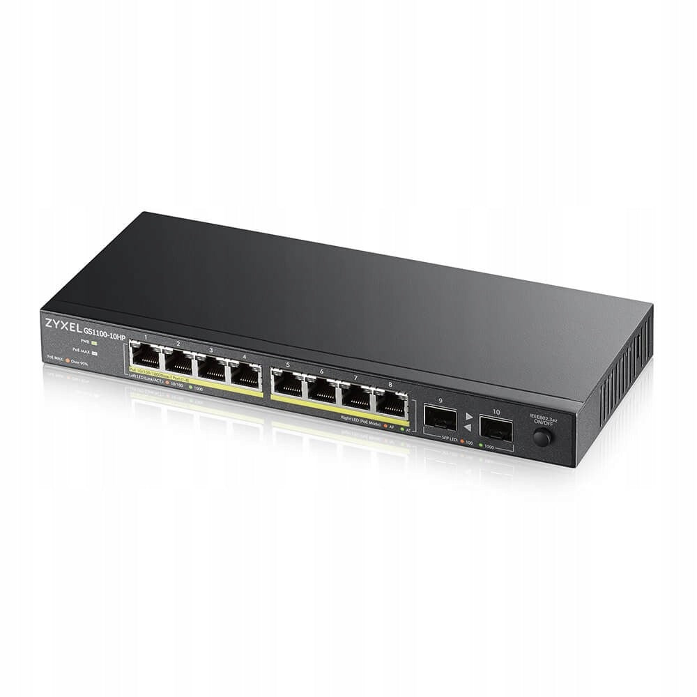 Switch Zyxel GS1100-10HP-EU0102F 130W Unmanaged