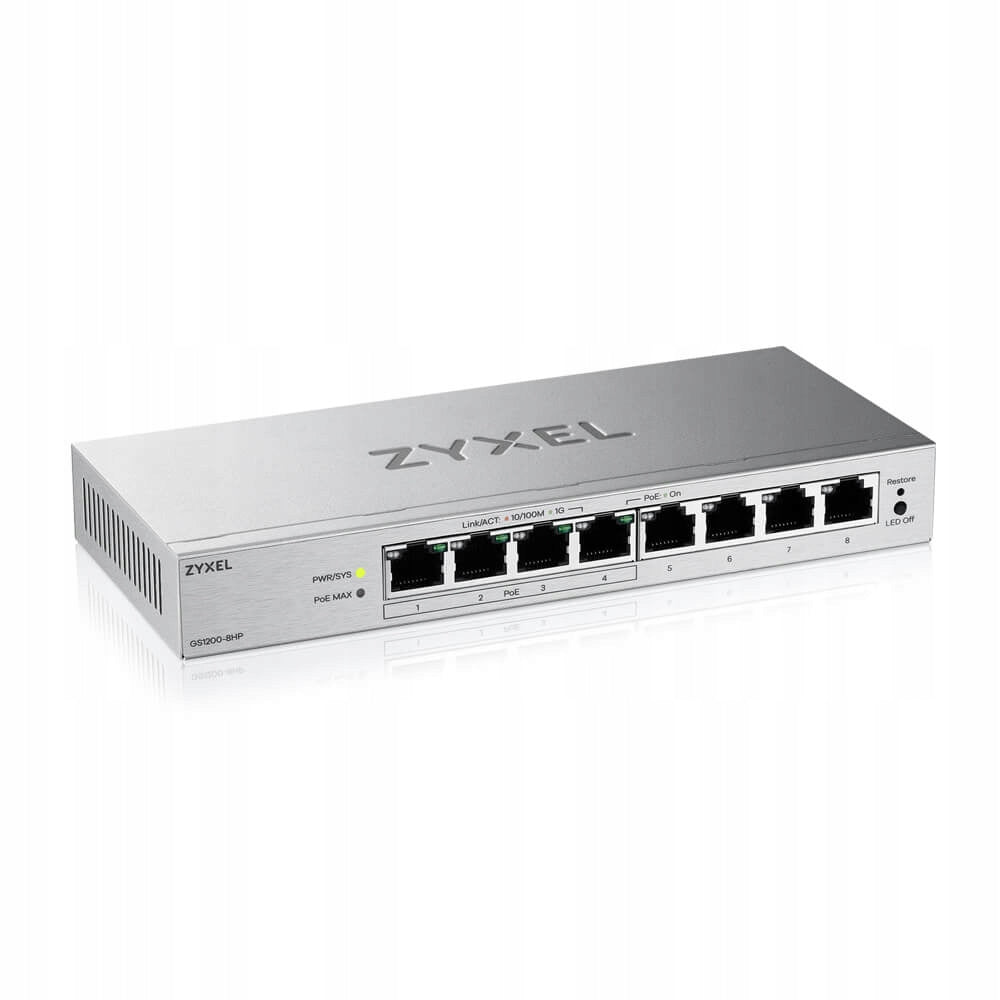 Switch Zyxel GS1200-8HPV3-EU0101F Manufacturer code GS1200-8HPV3-EU0101F