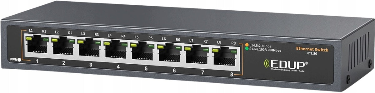 Switch splitter switch 8 port LAN Ethernet RJ45 8xRJ45 2.5Gb/s