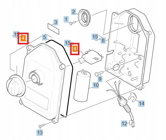 Switch switch for washers KARCHER HD 650 HD 645 Plus 4.744-158.0 EAN (GTIN) 4002667456691