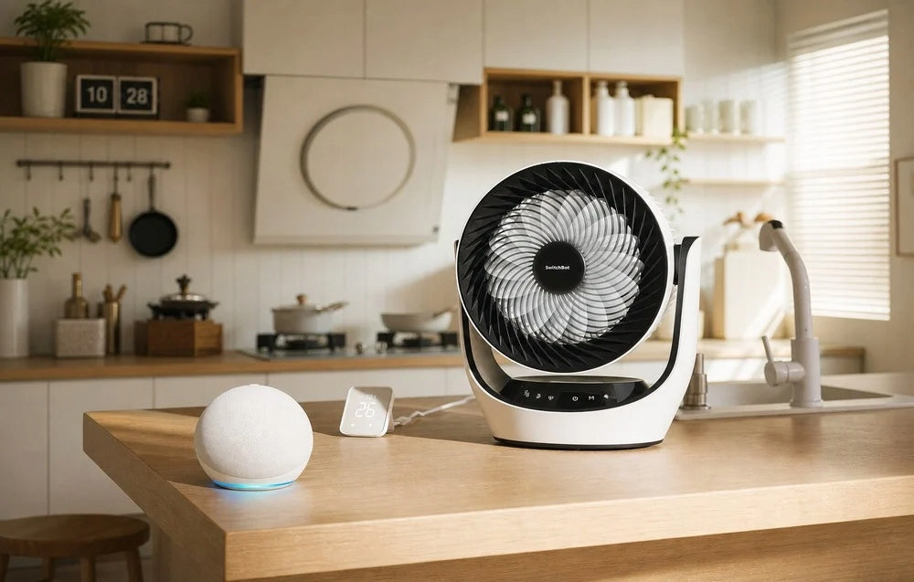 SwitchBot W3800510 Cordless Fan 3D 24dB 100 Speed 9h Pro HD Functions none