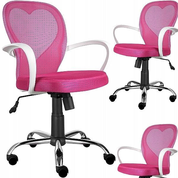 Swivel Armchair On Wheels With Armrests XL Daisy SIGNAL