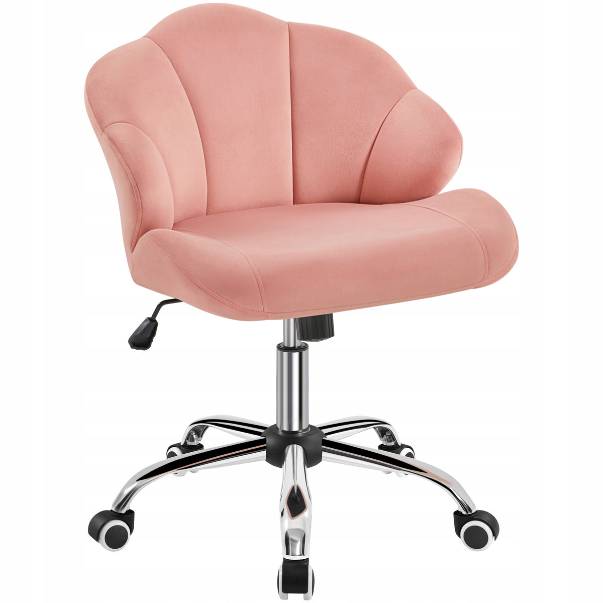 Swivel Chair, Ergonomic, Adjustable Height, Wheels, Pink