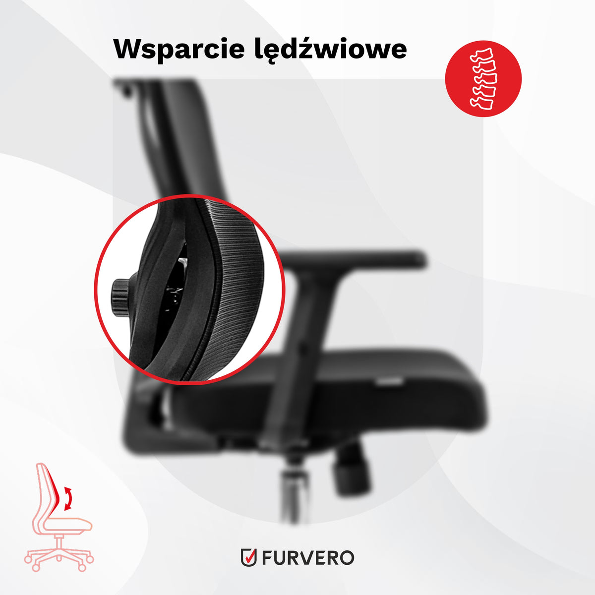 Swivel Chair FURVERO Office Ergonomic Adjustable Eclipse Manufacturer code MTP006691