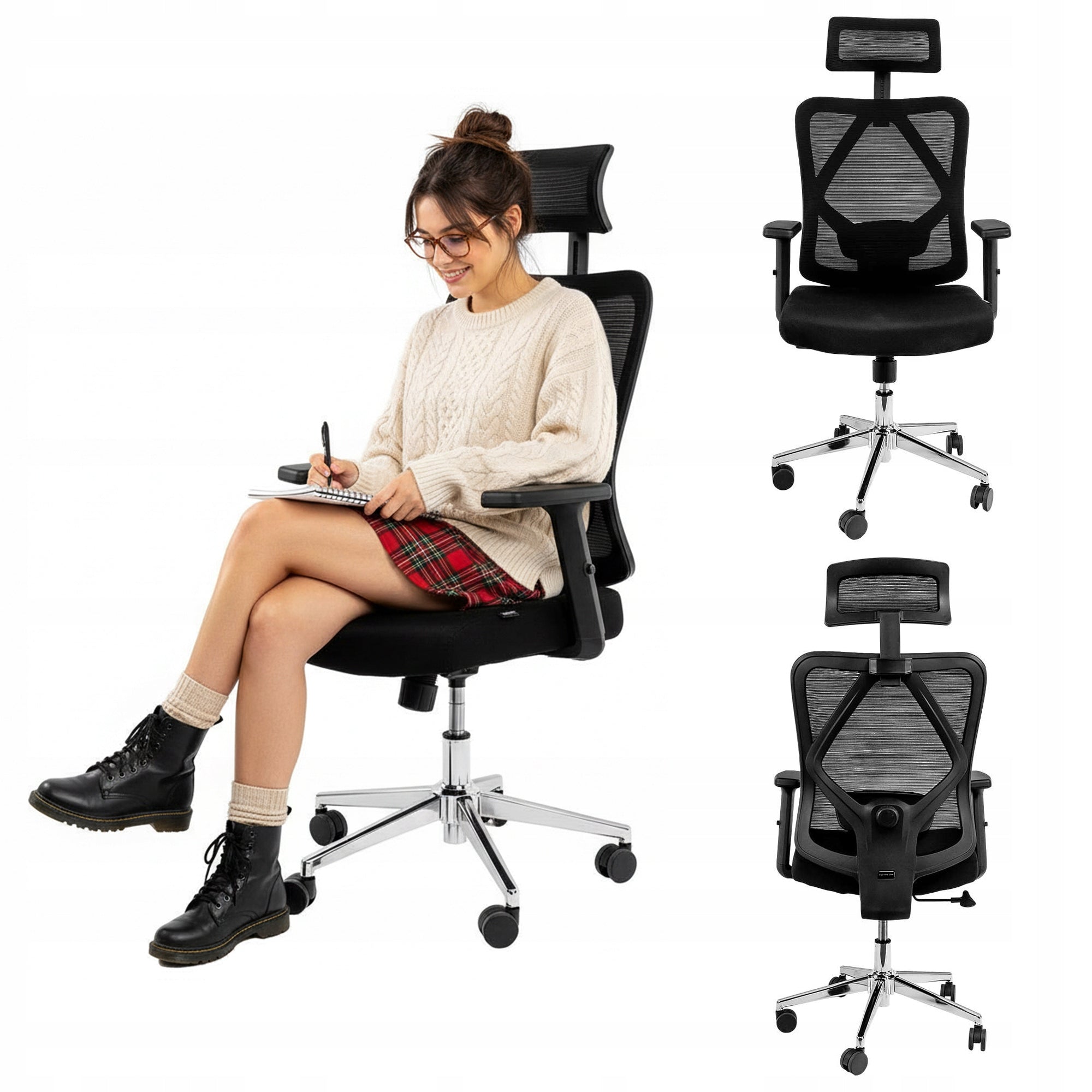 Swivel Chair FURVERO Office Ergonomic Adjustable Eclipse