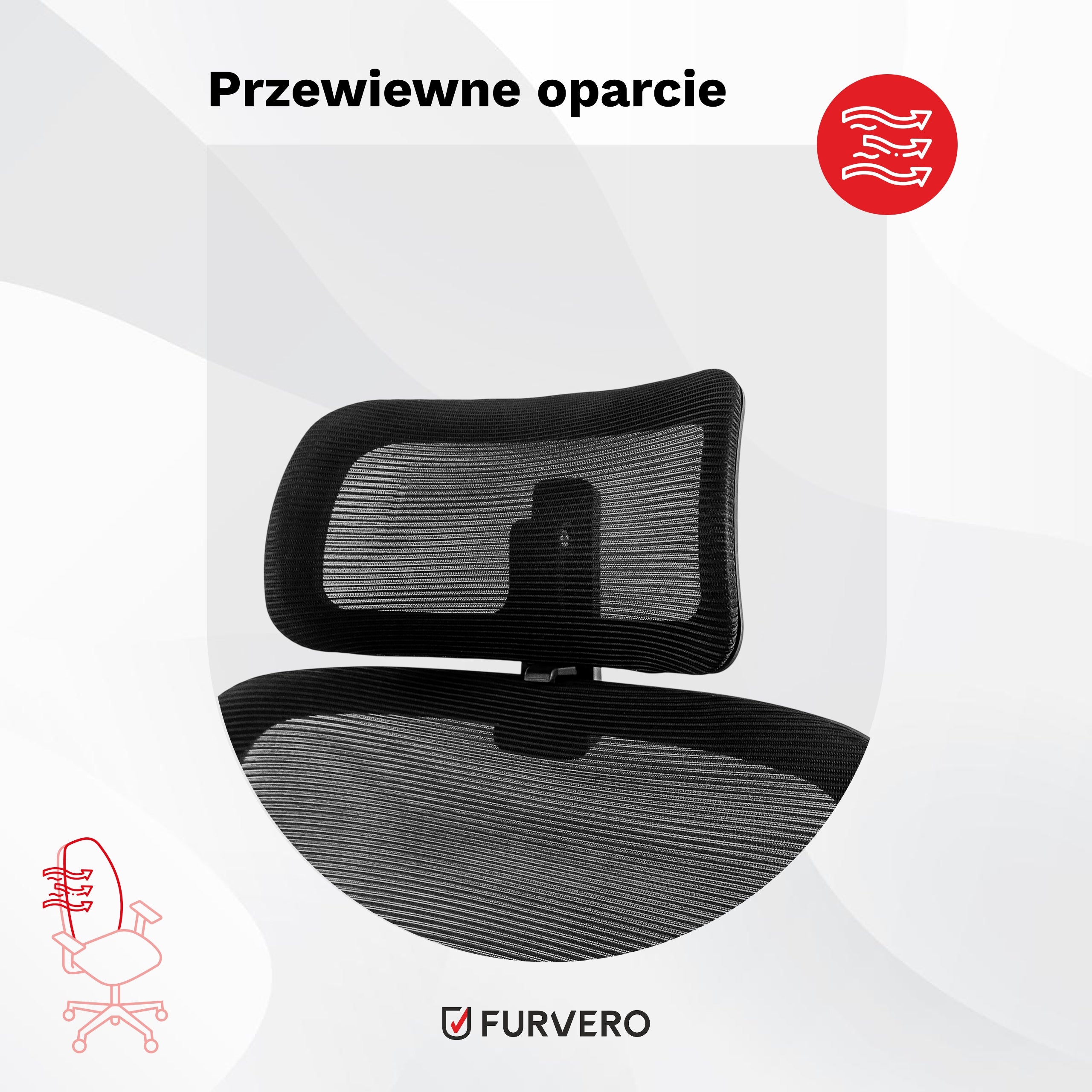 Swivel Chair FURVERO Office Ergonomic Adjustable Standard Medical device no