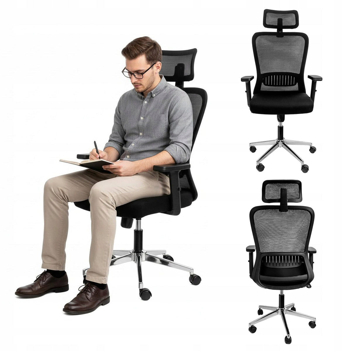 Swivel Chair FURVERO Office Ergonomic Adjustable Standard