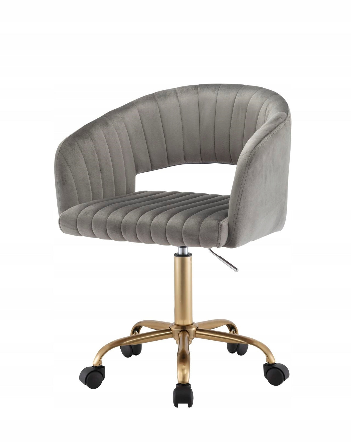 Swivel Chair Grey Fabric Velvet Desk Chair FB7-FX Dressing Table Brand Fajne Krzesła