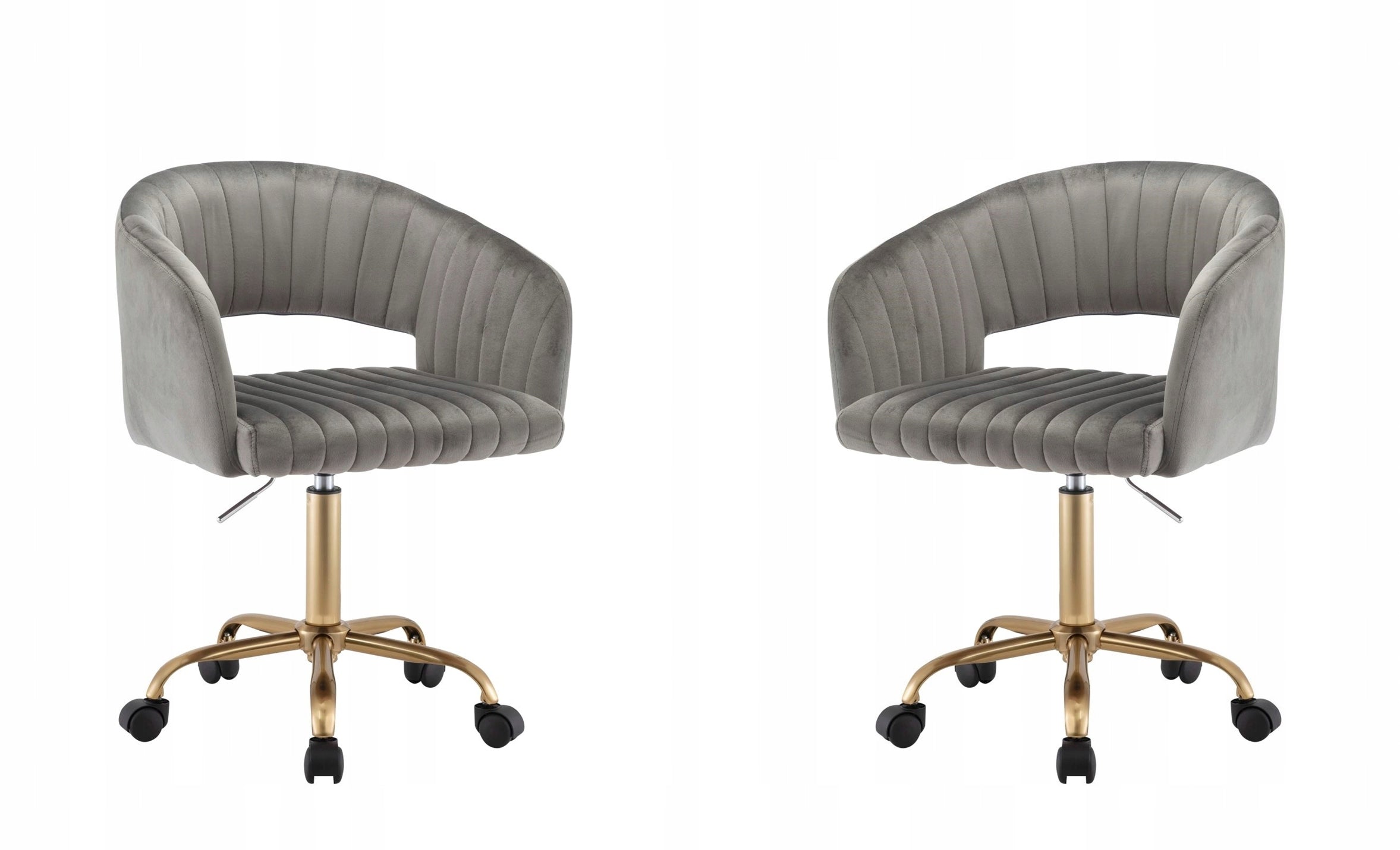 Swivel Chair Grey Fabric Velvet Desk Chair FB7-FX Dressing Table