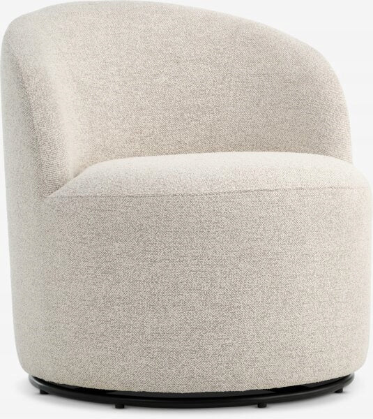 Swivel Chair Leisure Beige with Foam