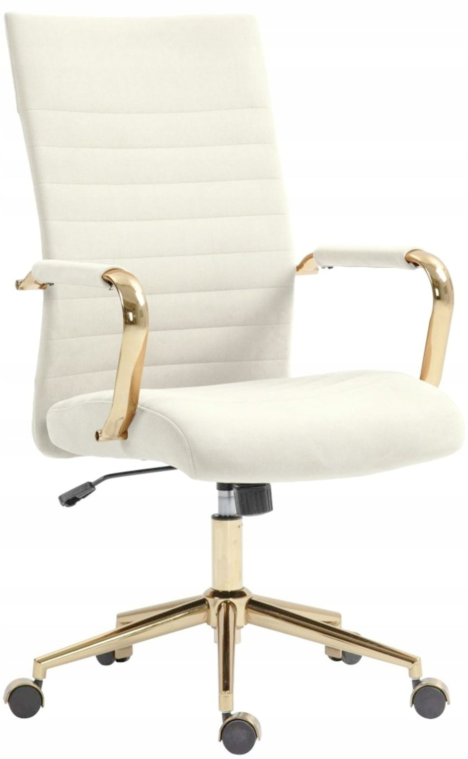 Swivel Chair MASK 2 Light Beige Office Velvet Fabric Workers