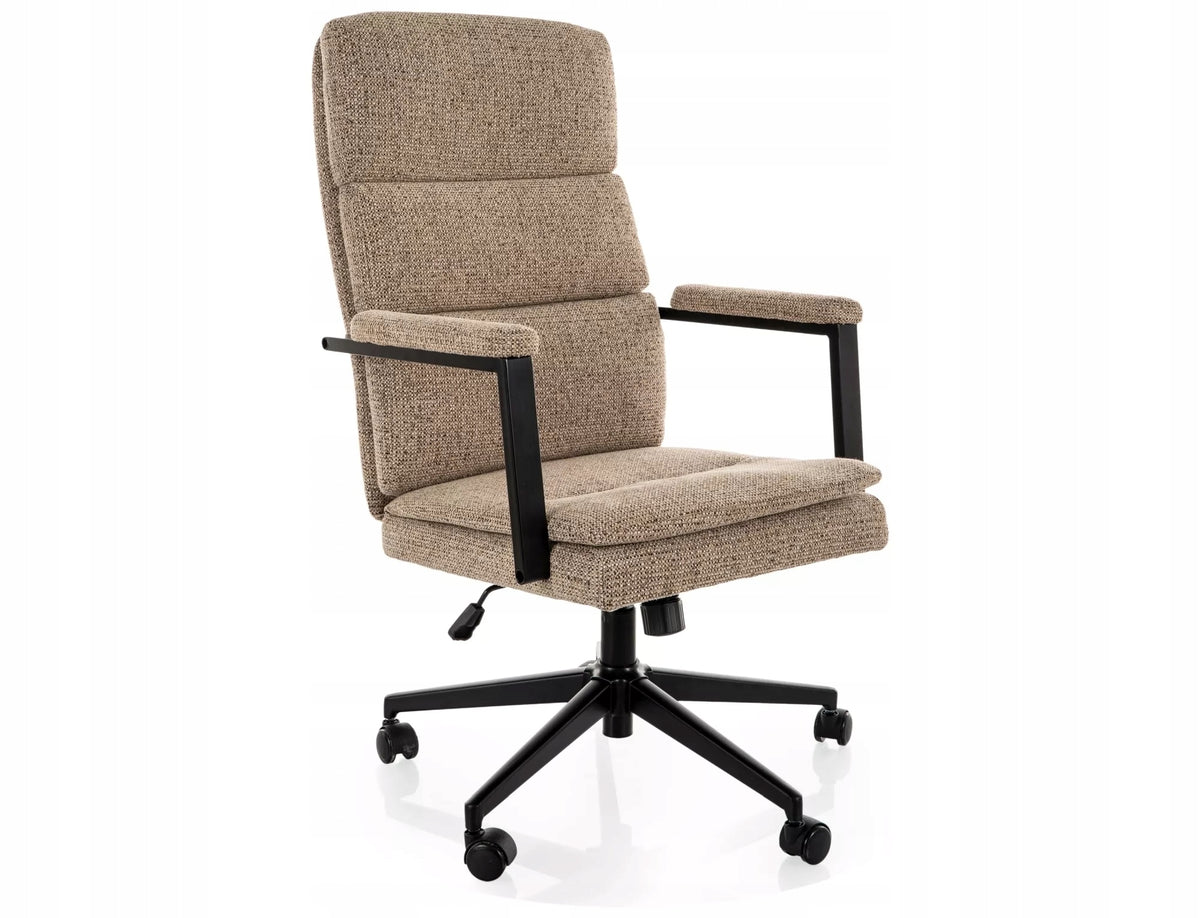 Swivel Chair Noelle Dark Beige 33 Tilt Mechanism With Armrests SIGNAL