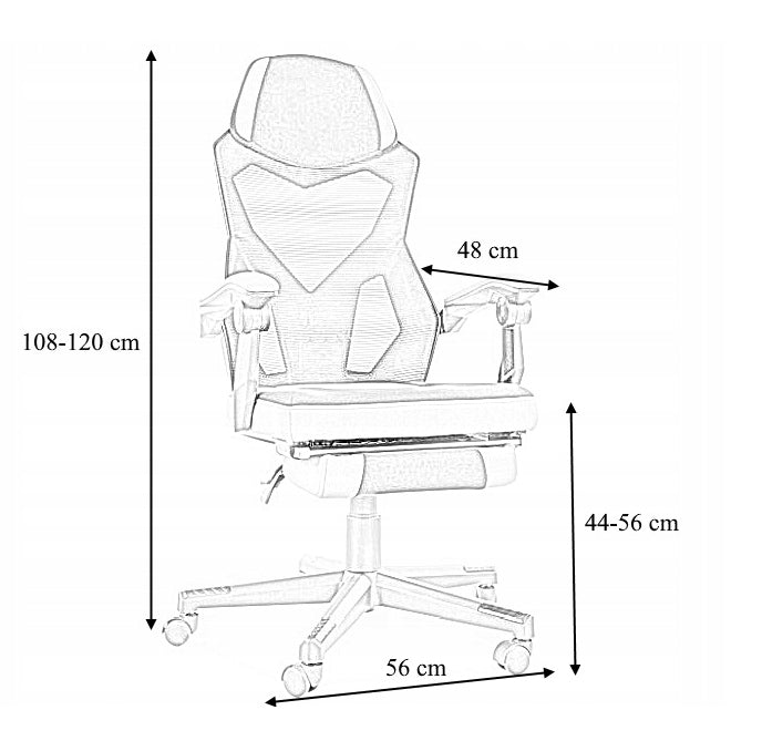 Swivel Chair Q-939 Black Grey Studio Office Kind rotary