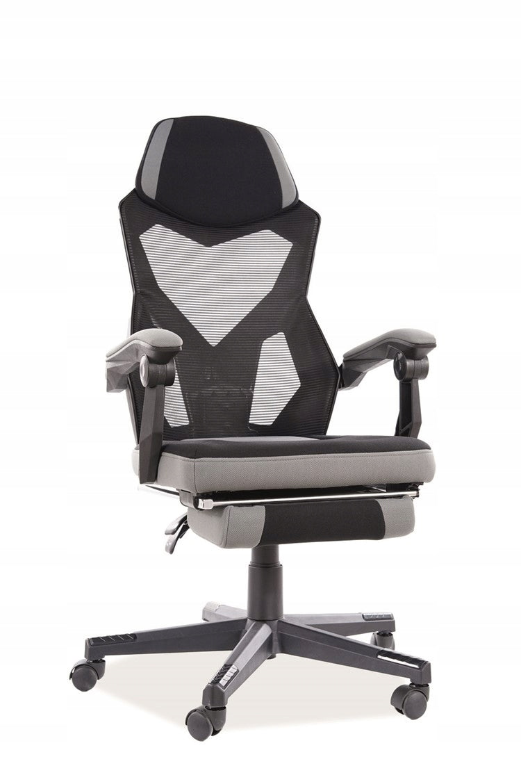 Swivel Chair Q-939 Black Grey Studio Office Packaging status original