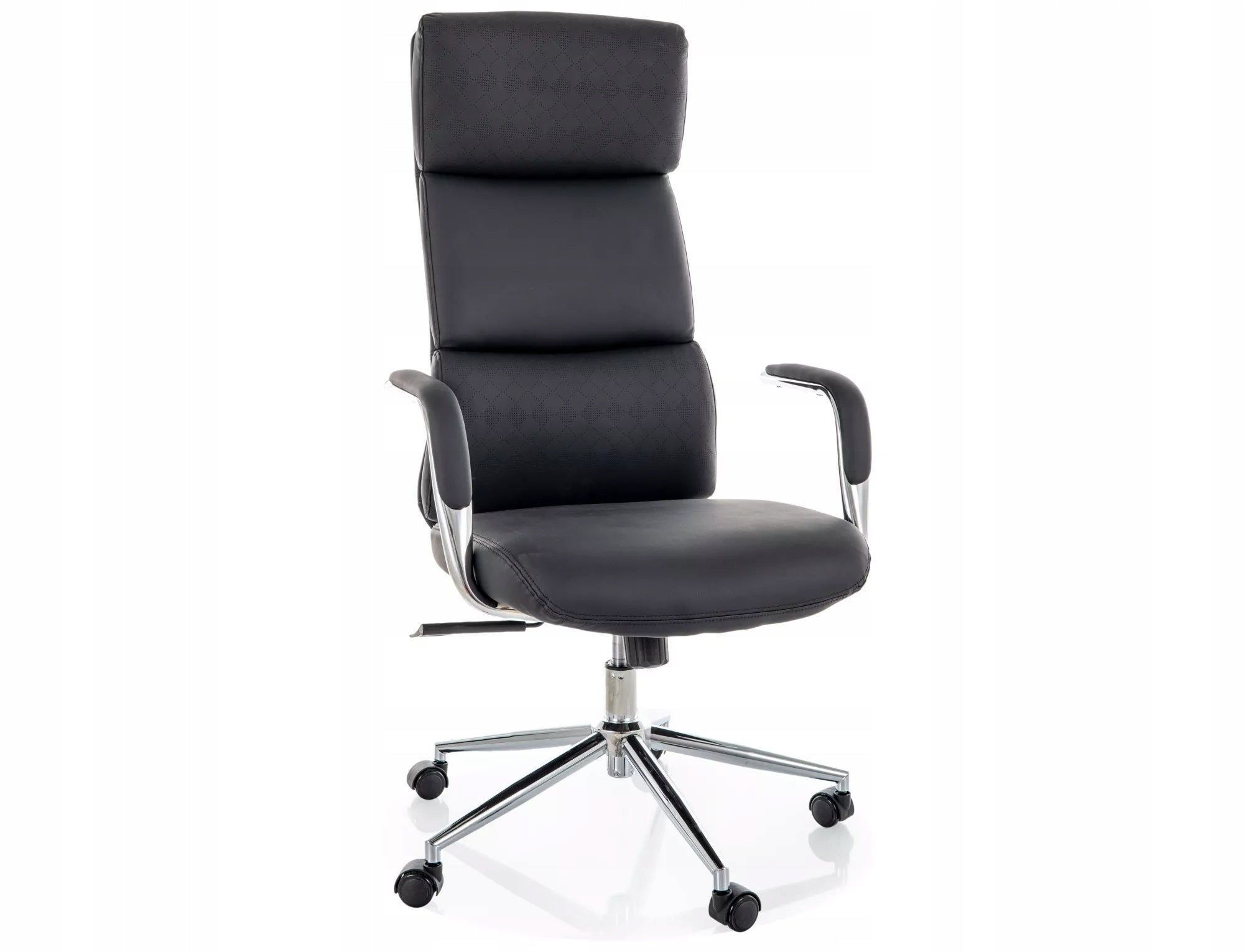 Swivel Chair Q03 Black Suede Multiblock With Armrests SIGNAL