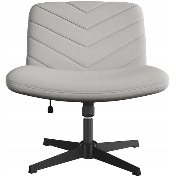Swivel Chair, Wide Seat, Armrest-Free, Grey Packaging status original