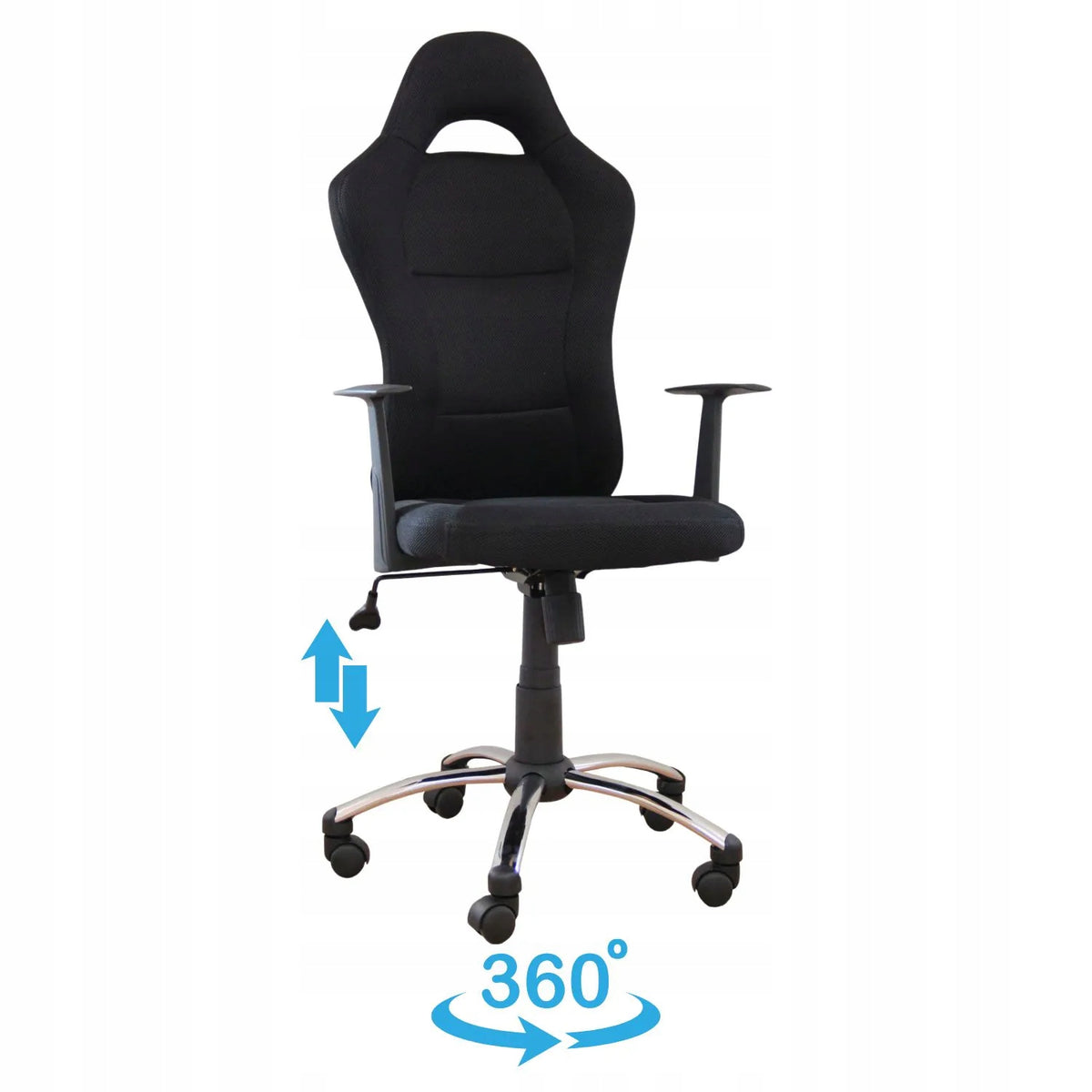Swivel Chair for Computer Desk Modern Office Chair Black LUDMI Brand MONOVO