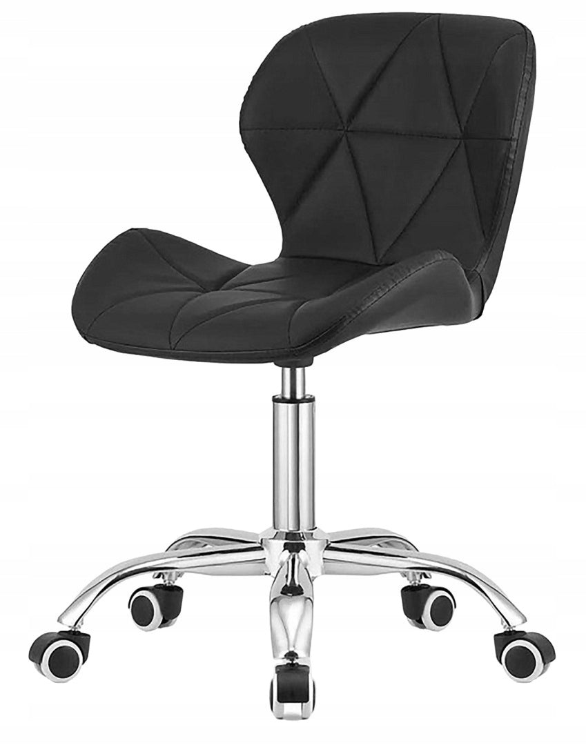 Swivel Chair for Office Desk Dressing Table Black Faux Leather Shop Packaging status original