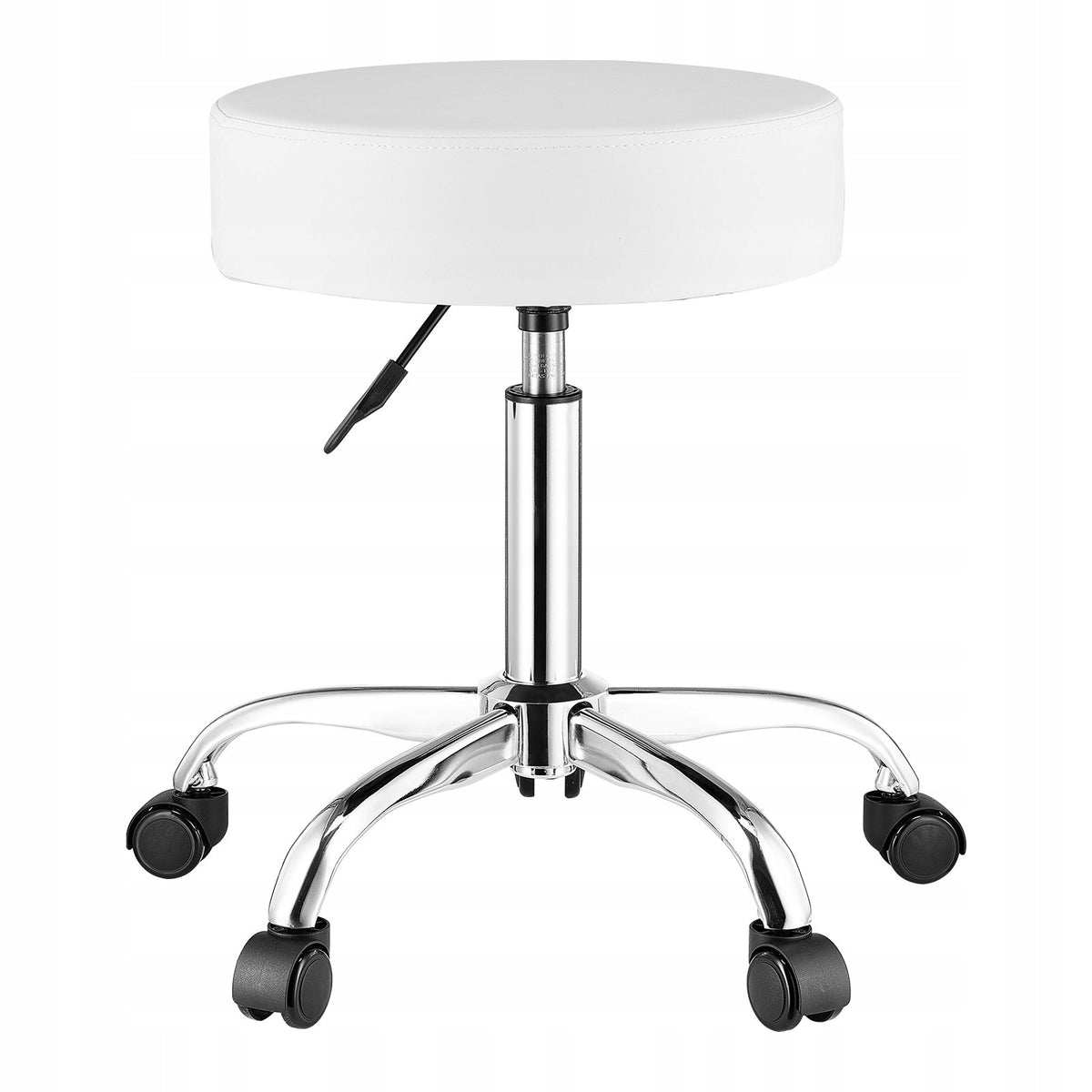 Swivel Chair with Height Adjustment - Load Capacity 204 kg White