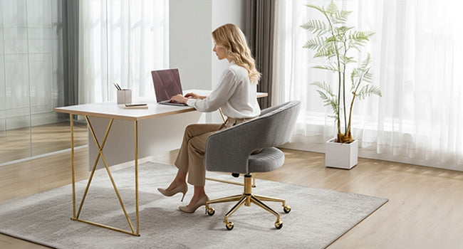 Swivel Office Armchair Adjustable Chair for Office Living Room Gray Chairus EAN (GTIN) 0841793148766