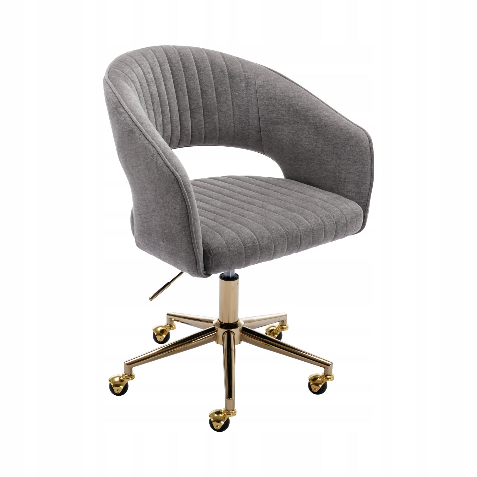 Swivel Office Armchair Adjustable Chair for Office Living Room Gray Chairus