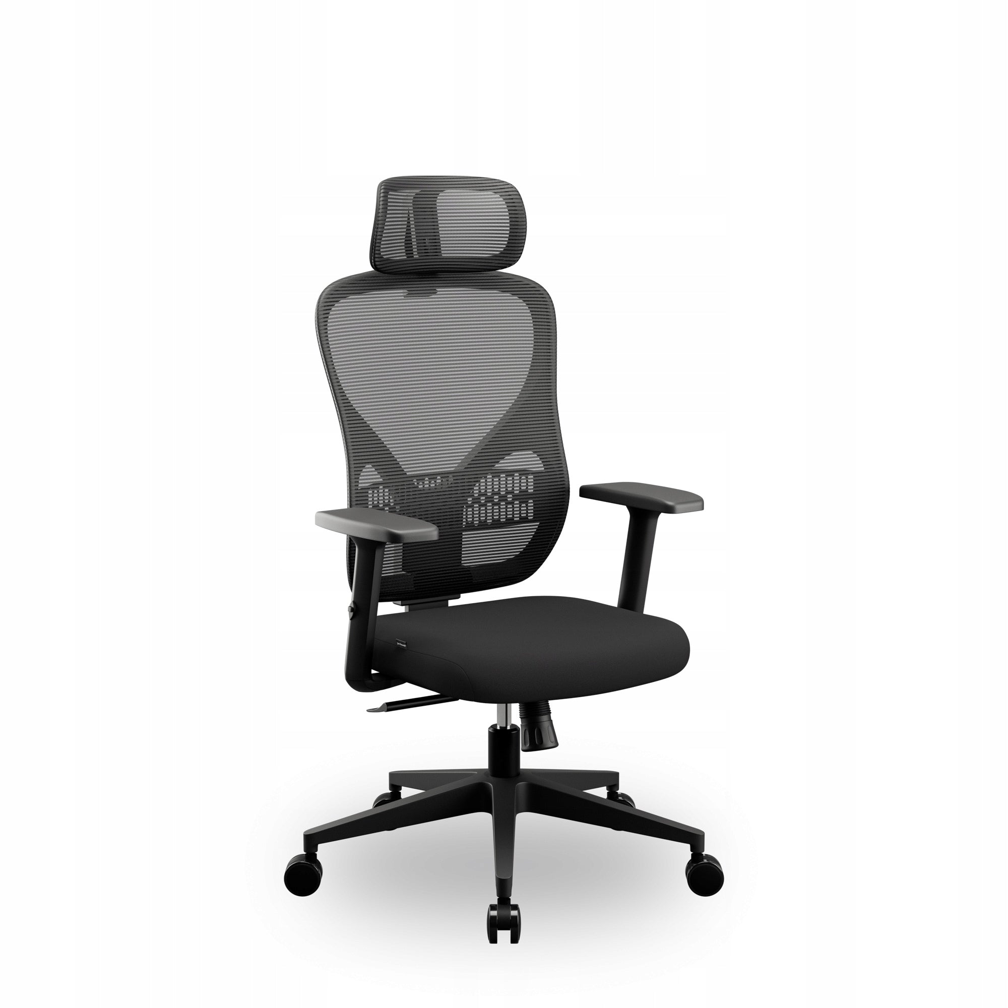 Swivel Office Chair Adjustable with Support Black JAN NOWAK ORBIT