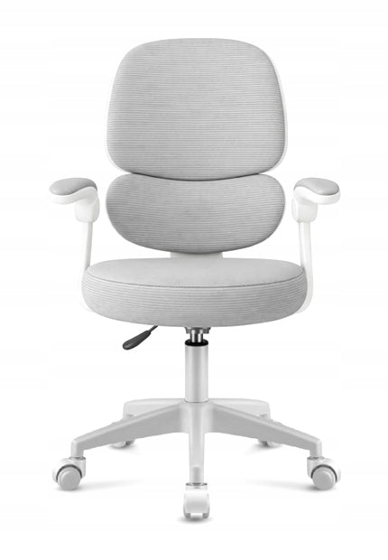 Swivel Office Chair Children's Office Chair with Footrest Grey Packaging status original