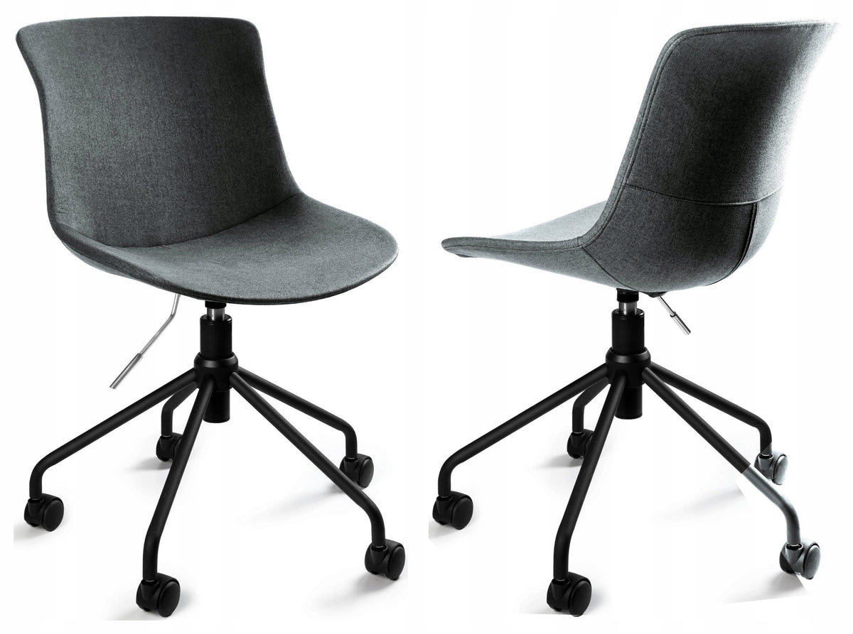 Swivel Office Chair EASY R 130 kg Dark Grey Fabric for Meetings Brand Unique