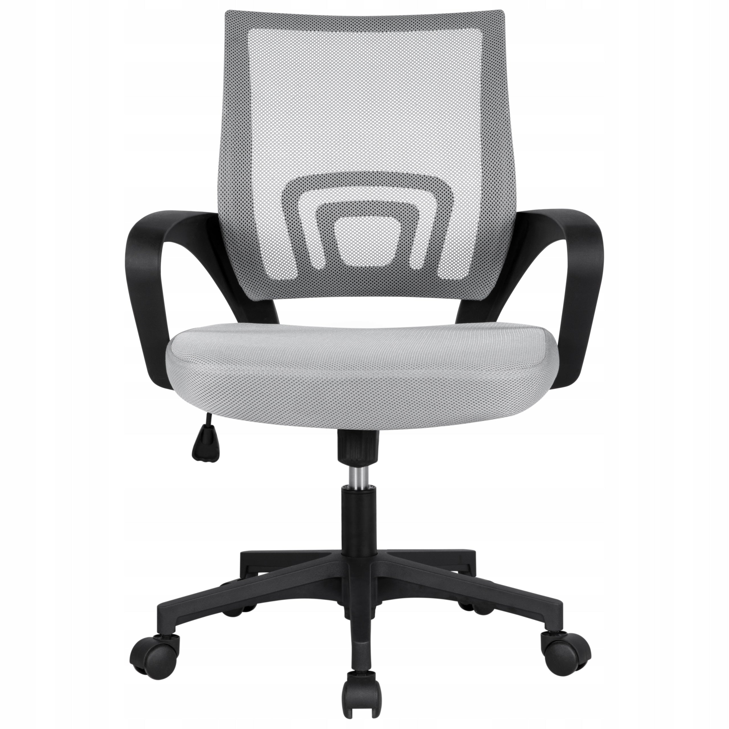Swivel Office Chair with Armrests Ergonomic, Grey Packaging status original