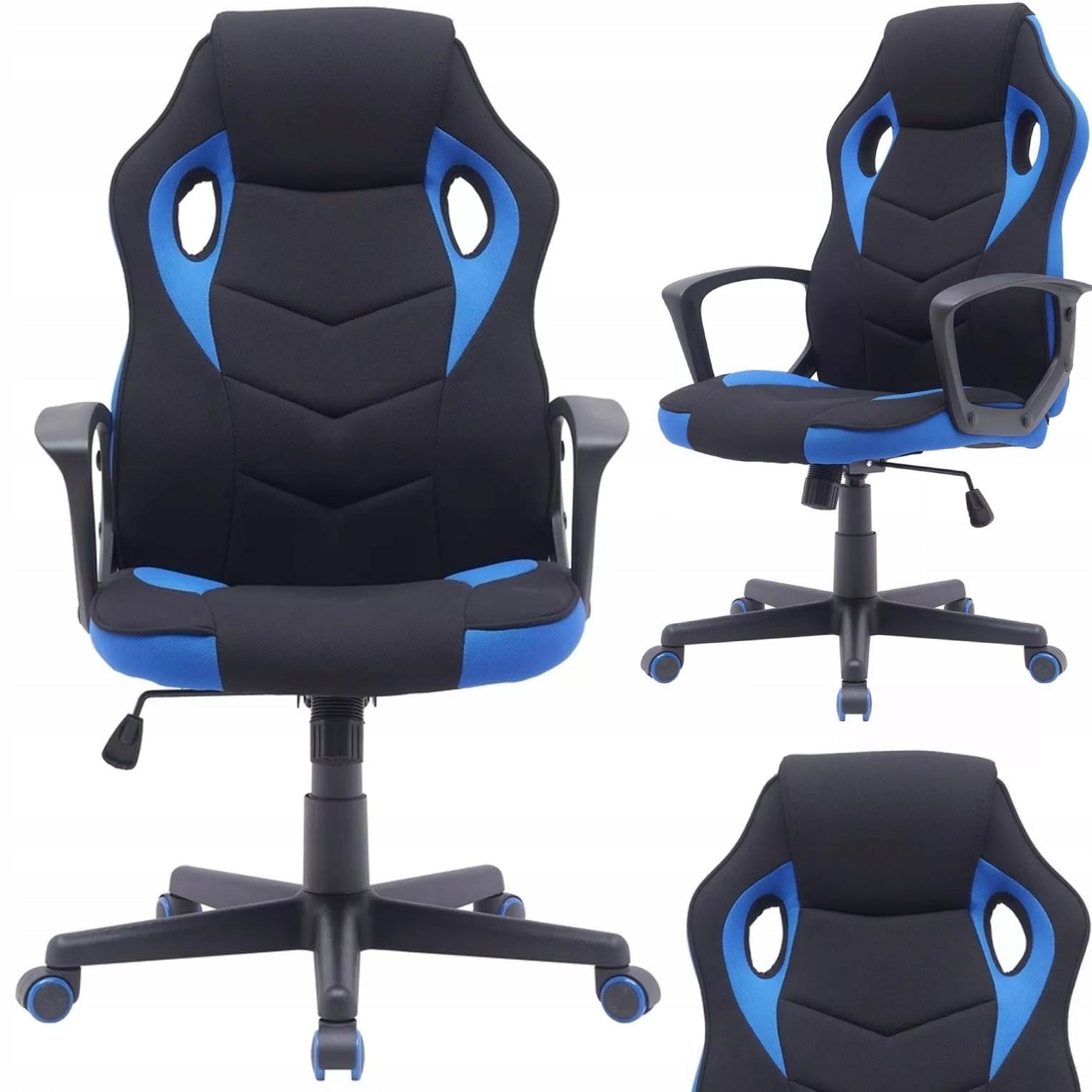 Swivel Seat Upholstered Seat 120kg Dakar Black/Blue SIGNAL