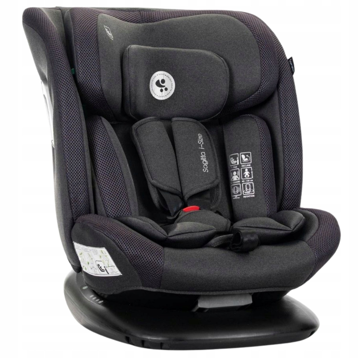 Swivel car seat 360 i-Size for belt 40-150cm 0-36kg Sagitta