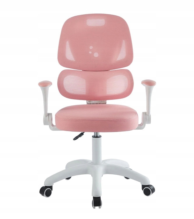 Swivel chair AURA pink with height adjustment Furniture depth 40 cm