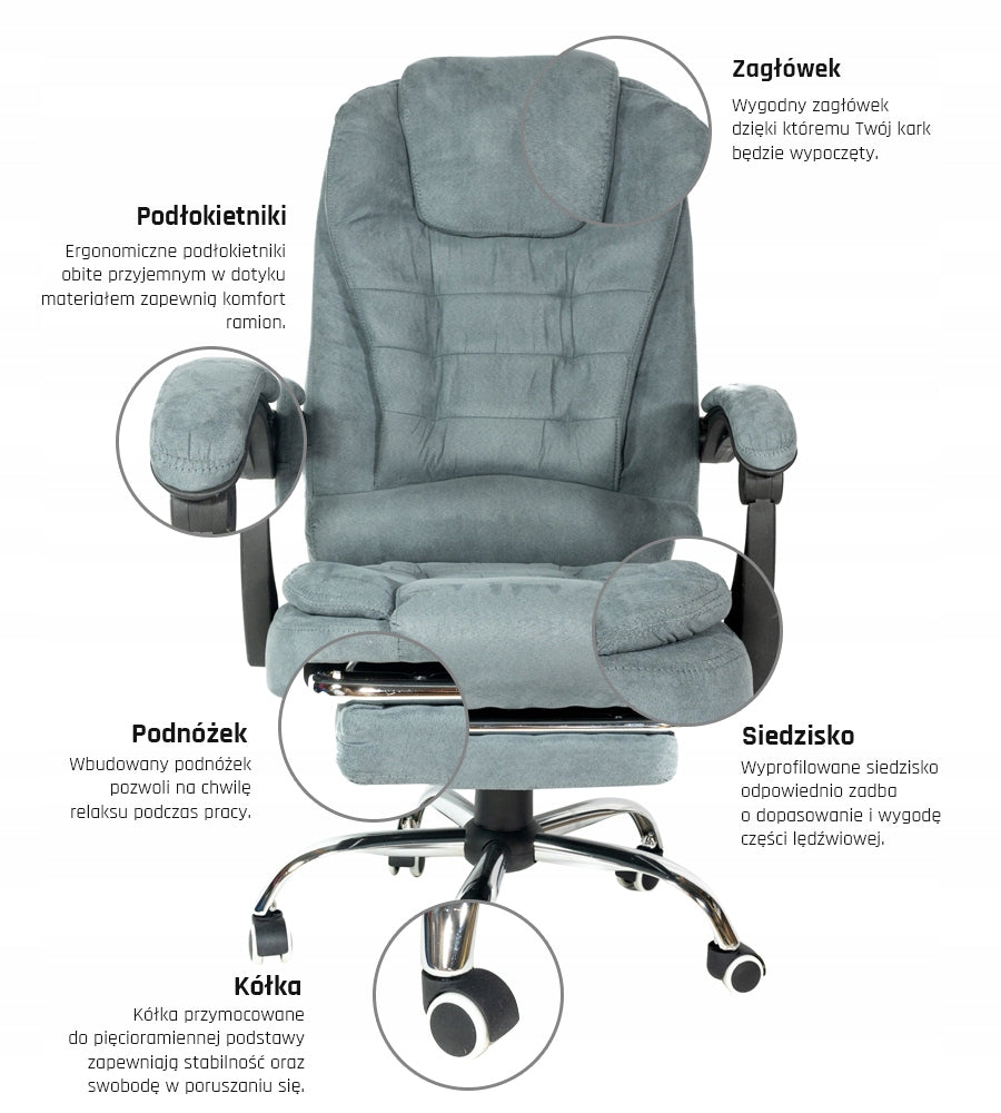 Swivel chair Artnico grey Manufacturer code krzesło obrotowe do biura home office fotel