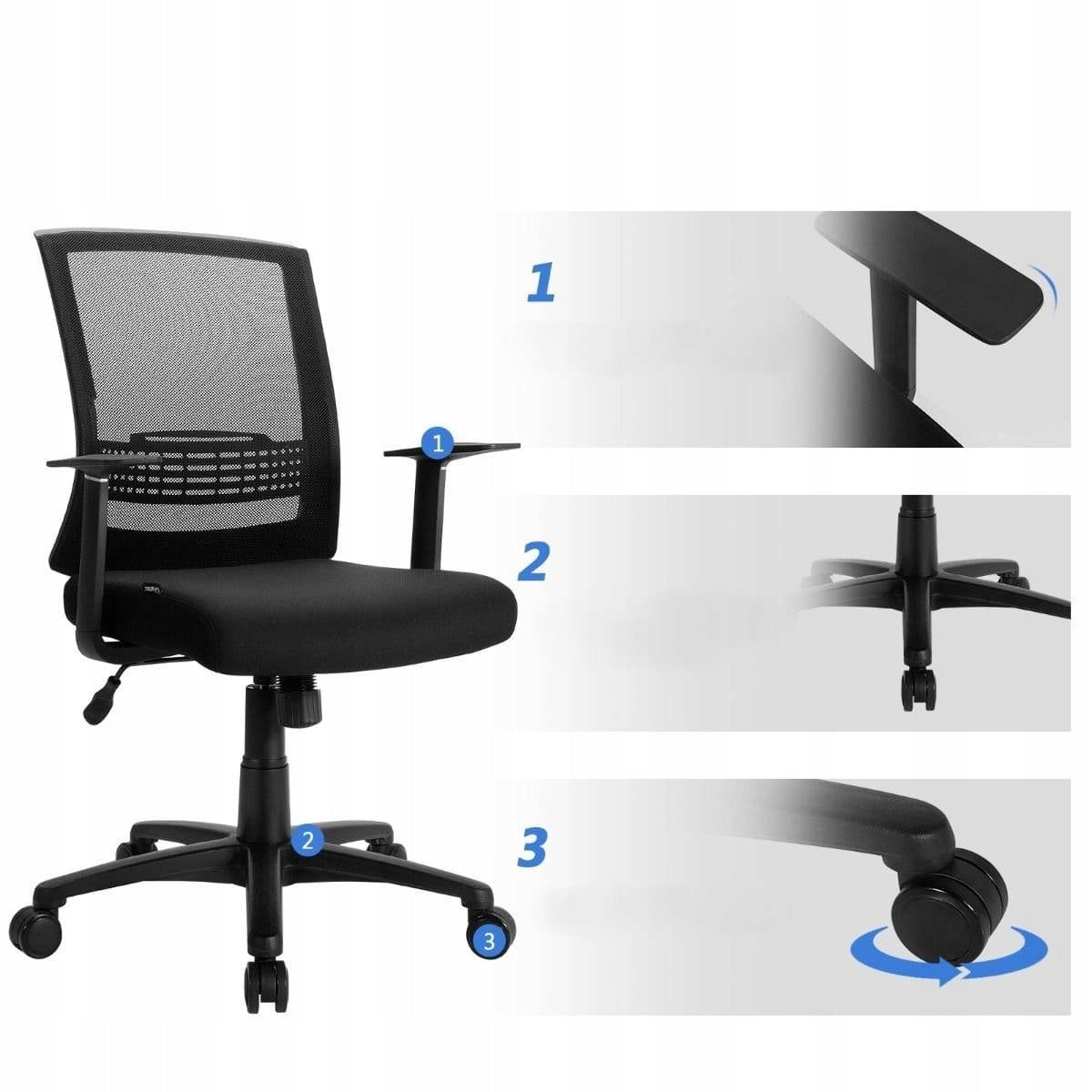 Swivel chair Costway black EAN (GTIN) 0661706107419