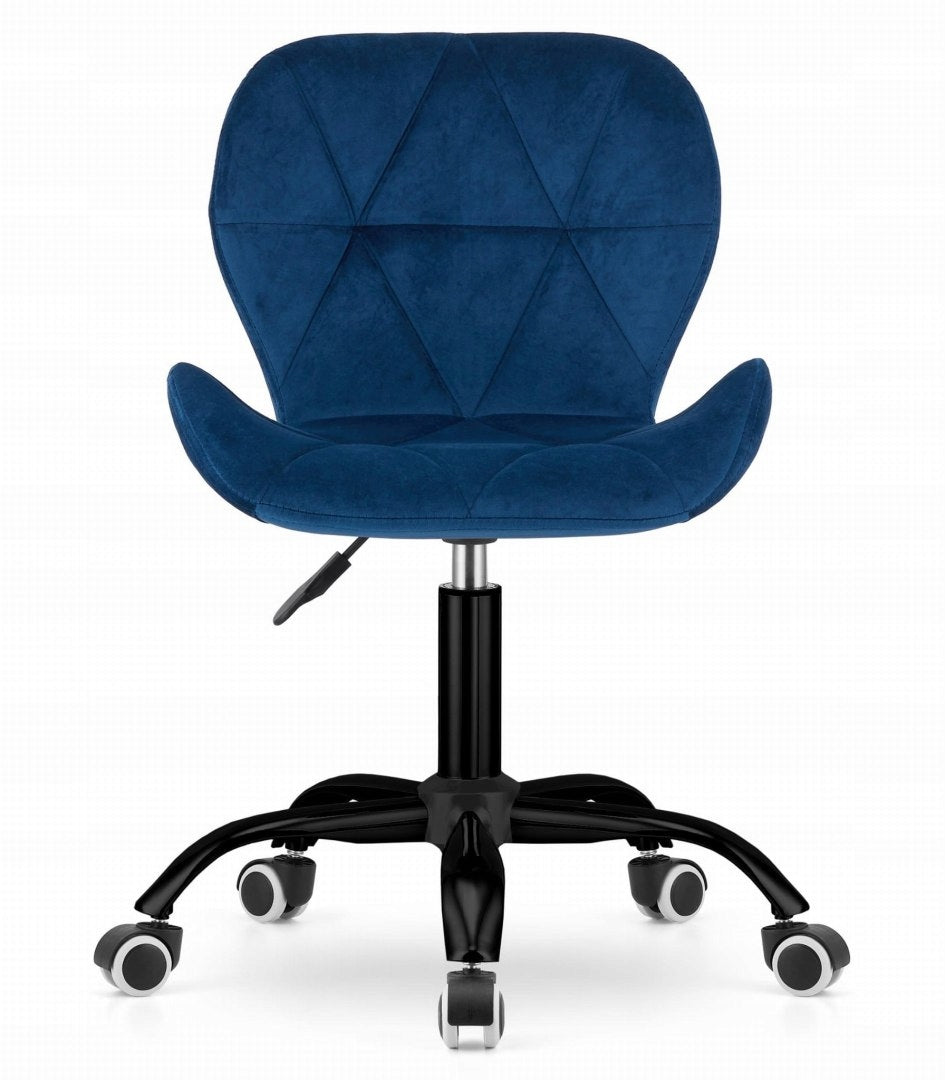 Swivel chair DESK CHAIR SWIVEL NOTO velvet - navy blue Packaging status original