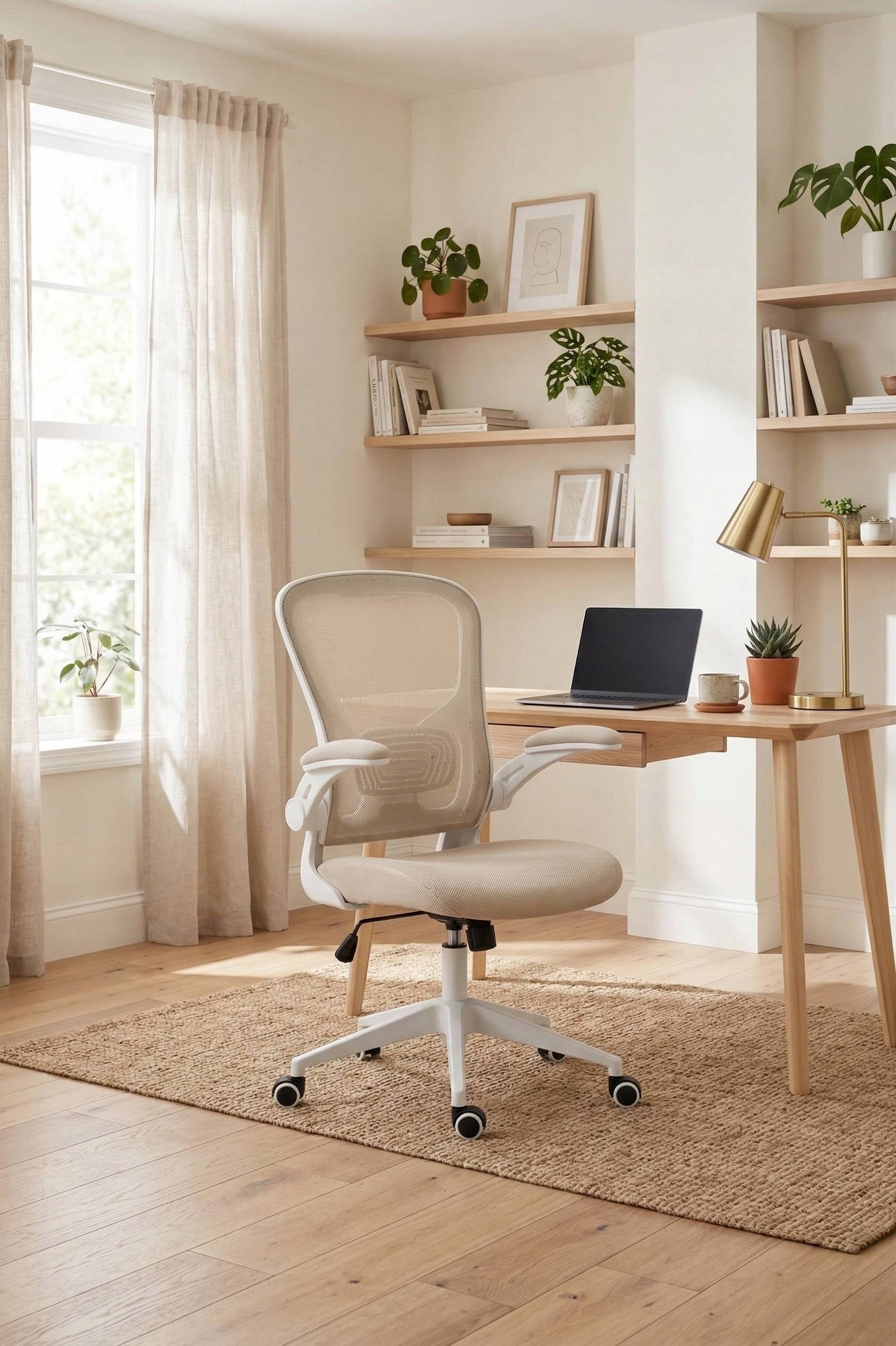 Swivel chair FB21-FX (W) beige Brand Furnitex