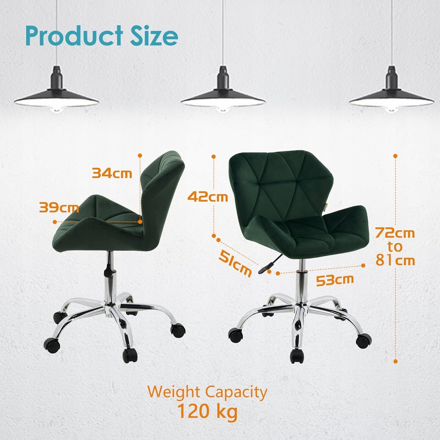 Swivel chair HNNHOME green Packaging status original