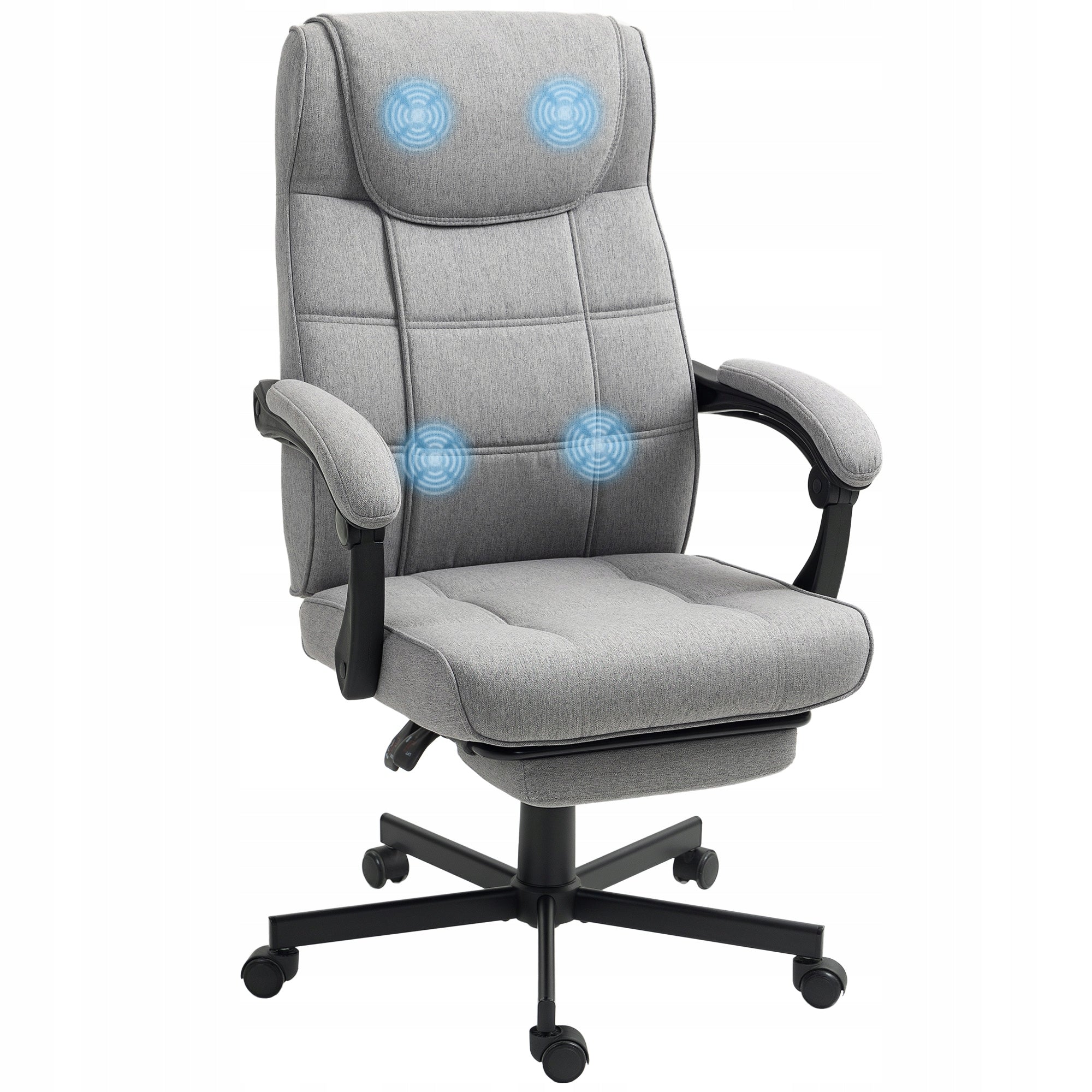 Swivel chair Homcom grey with massage