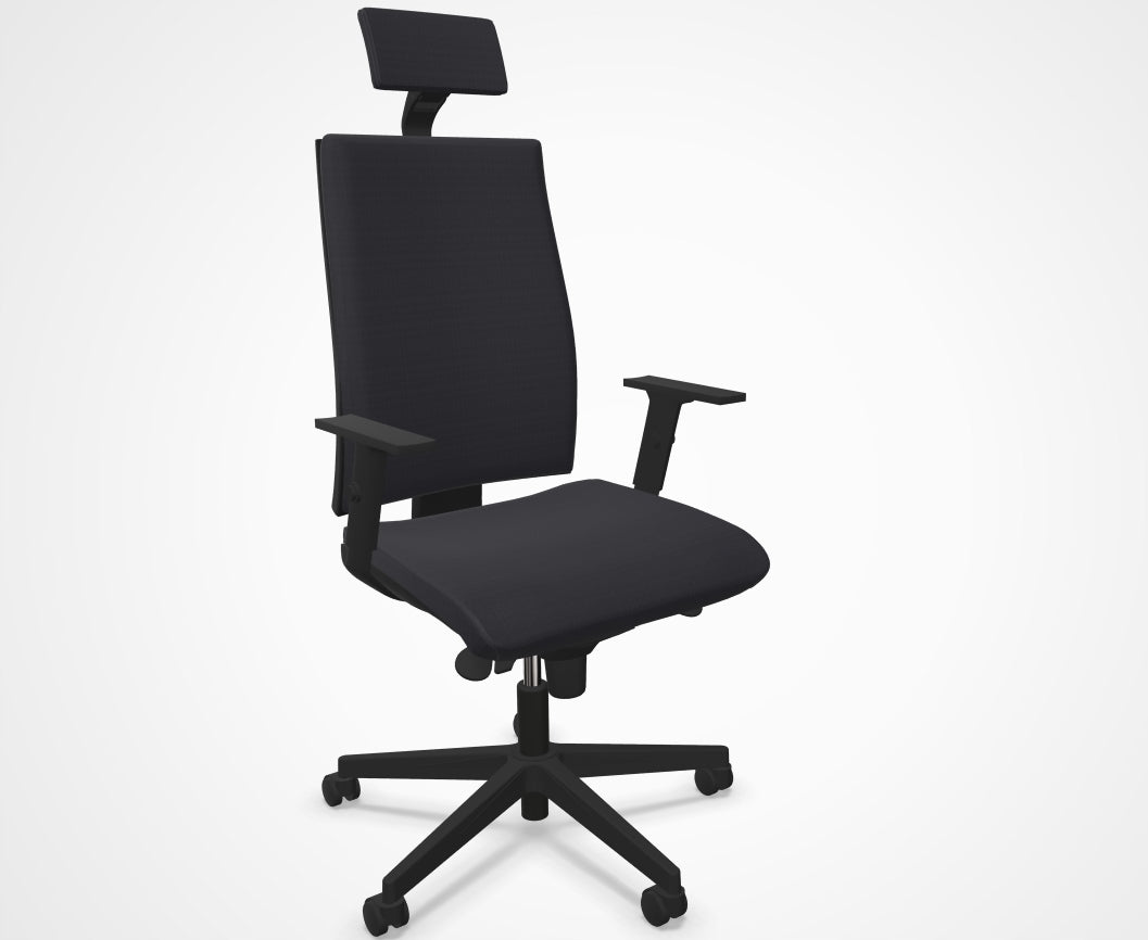 Swivel chair INTRATA M22 FS graphite | FS carpet wheels Manufacturer code INTRATA O22 HRUA TS FS SM02