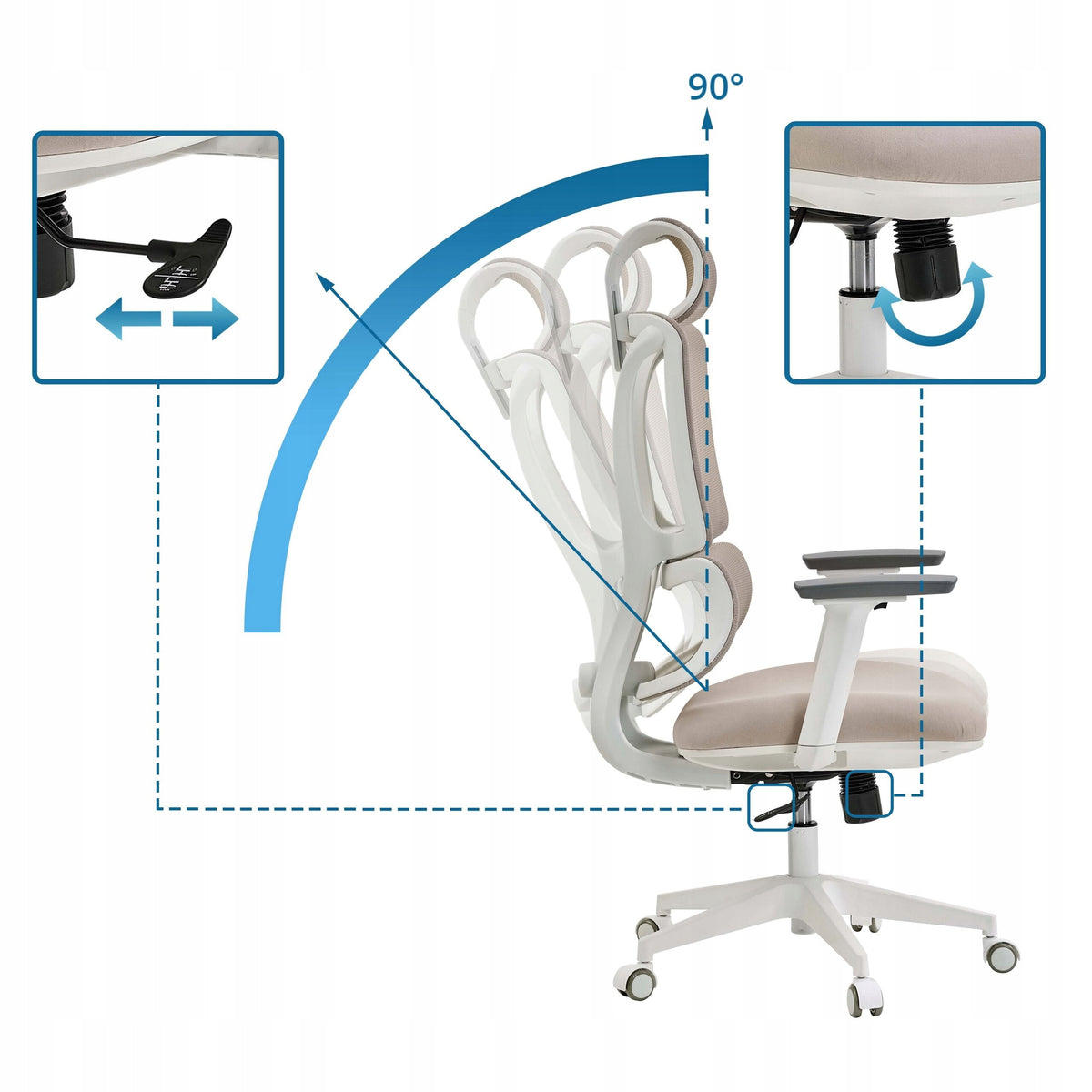 Swivel chair MyBuero beige Brand MyBuero