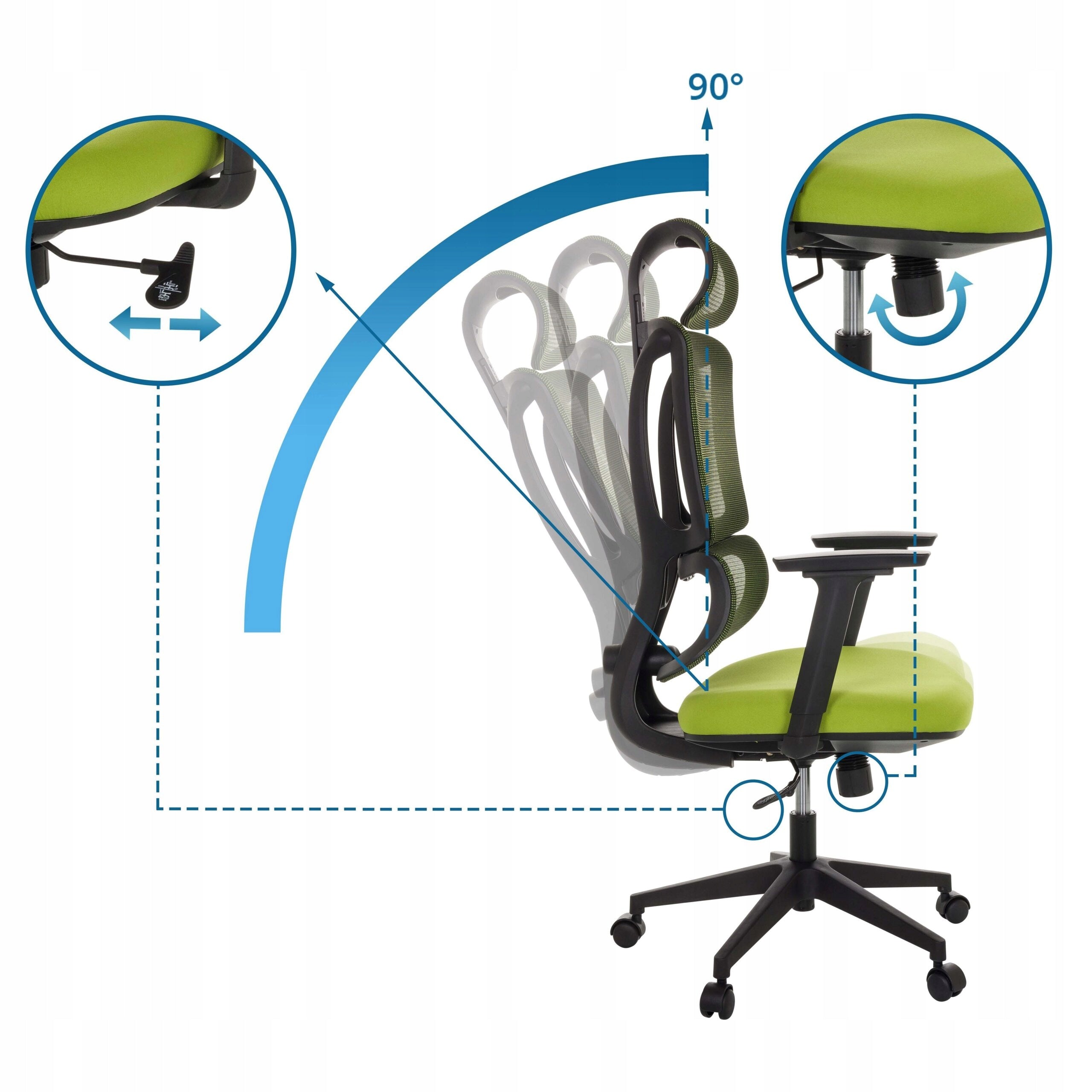 Swivel chair MyBuero green Brand MyBuero