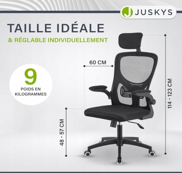 Swivel chair Office chair ergonomic adjustment headrest black Manufacturer code BATI CZARNY