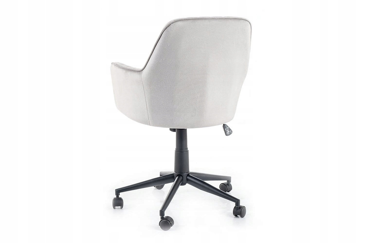 Swivel chair Q-886 VELVET light grey quilted Packaging status original