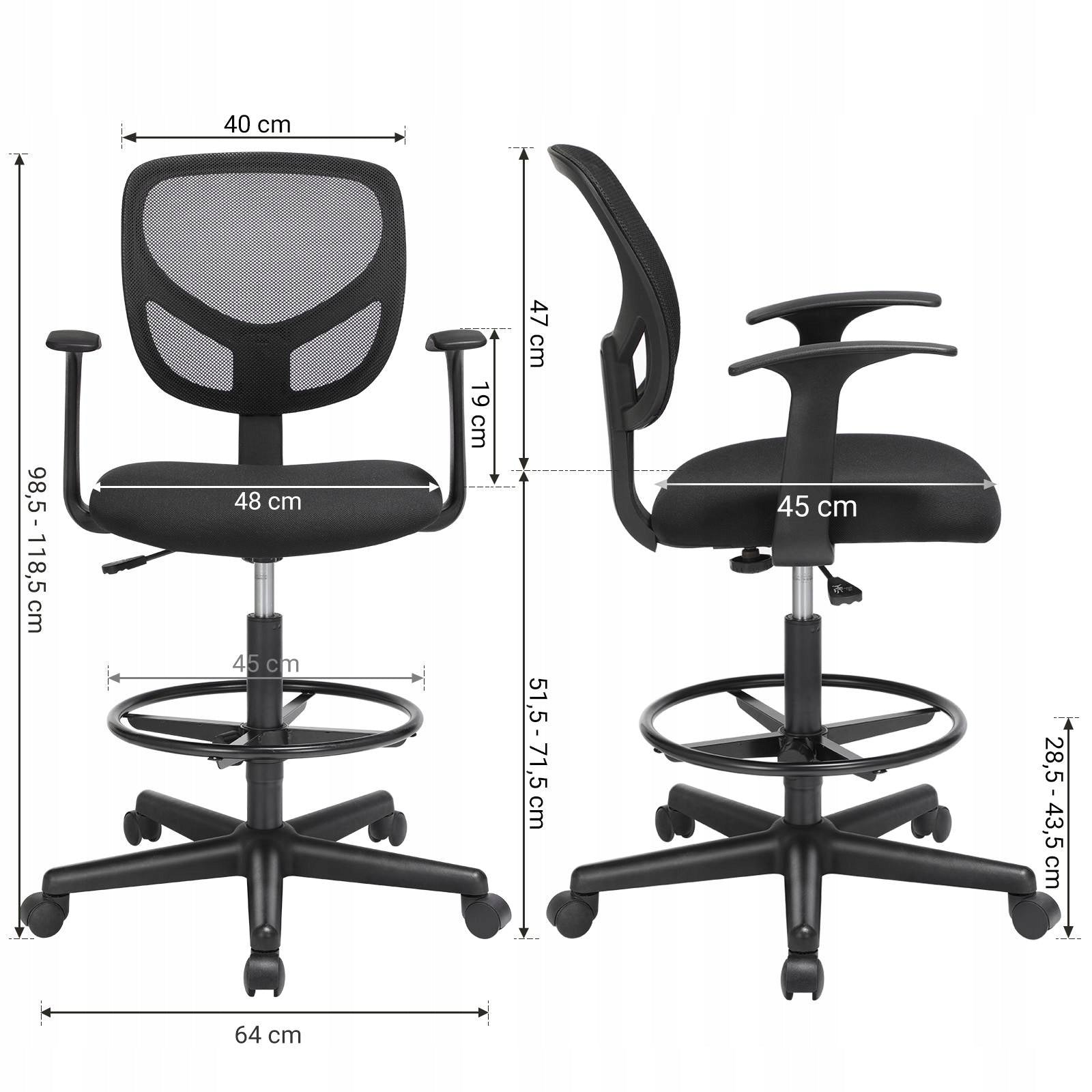 Swivel chair Songmics black Brand Songmics