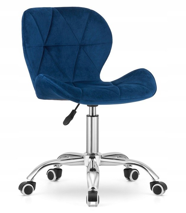 Swivel chair VASTO OFFICE VELVET BLUE Brand Lugano