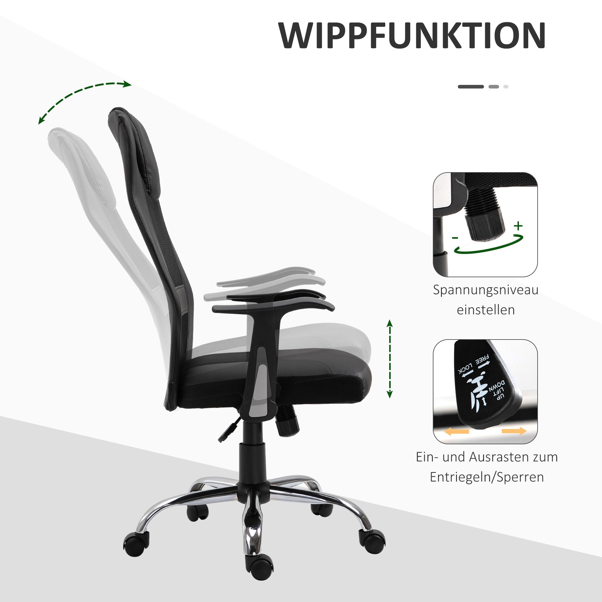 Swivel chair Vinsetto black Brand Vinsetto