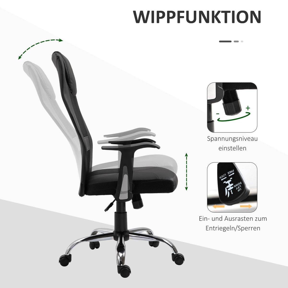 Swivel chair Vinsetto black Brand Vinsetto