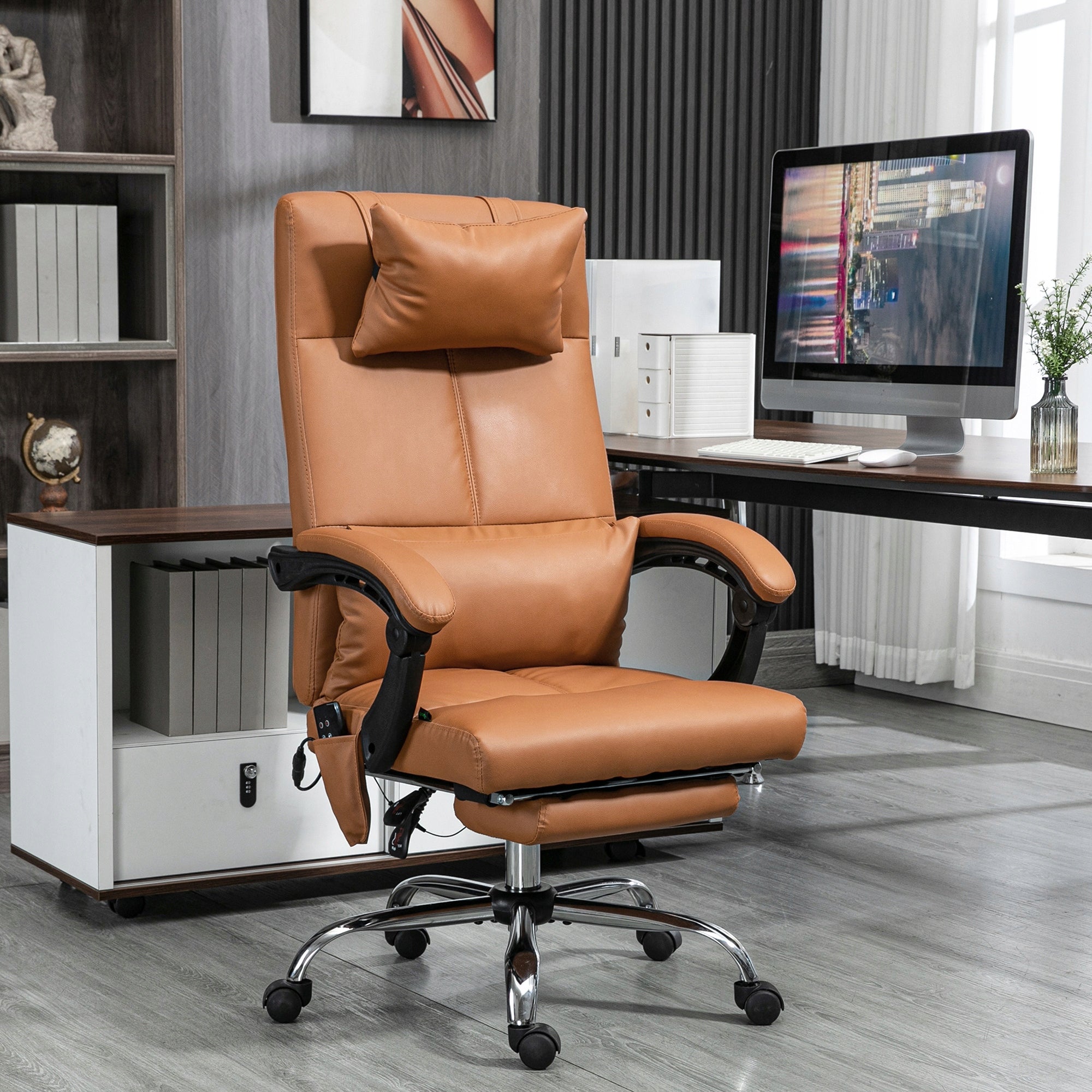 Swivel chair Vinsetto brown