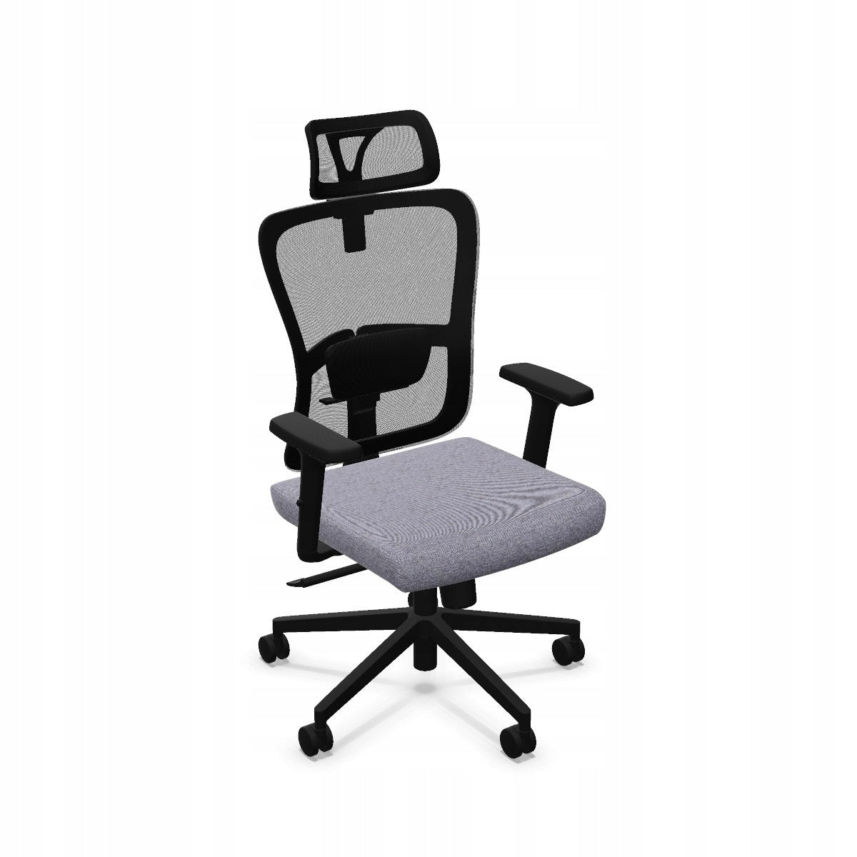Swivel chair adjustable ergonomic on wheels TROFI grey Nowy Styl Packaging status original